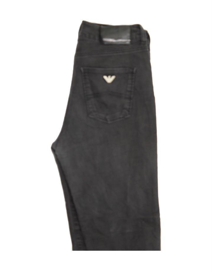 ARMANI Womens Slim Jeans W29 L27 Black Vintage Armani and Second-Hand Armani from Messina Hembry 