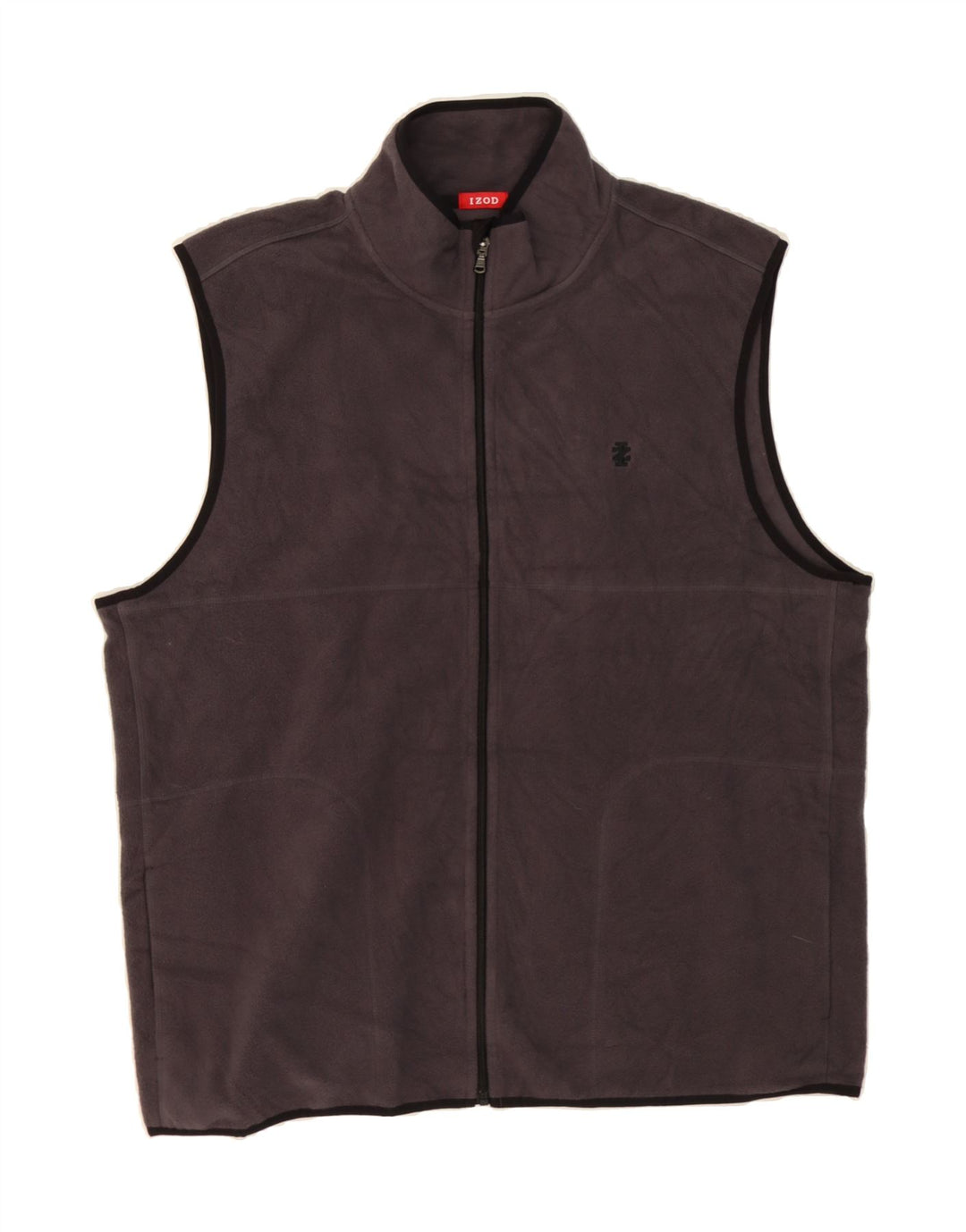 IZOD Mens Fleece Gilet UK 42 XL Grey Polyester Vintage Izod and Second-Hand Izod from Messina Hembry 