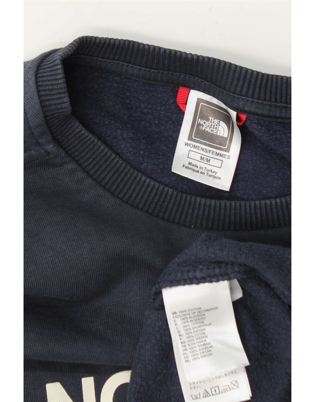 Женский свитер с рисунком The North Face UK 14, средний темно-синий