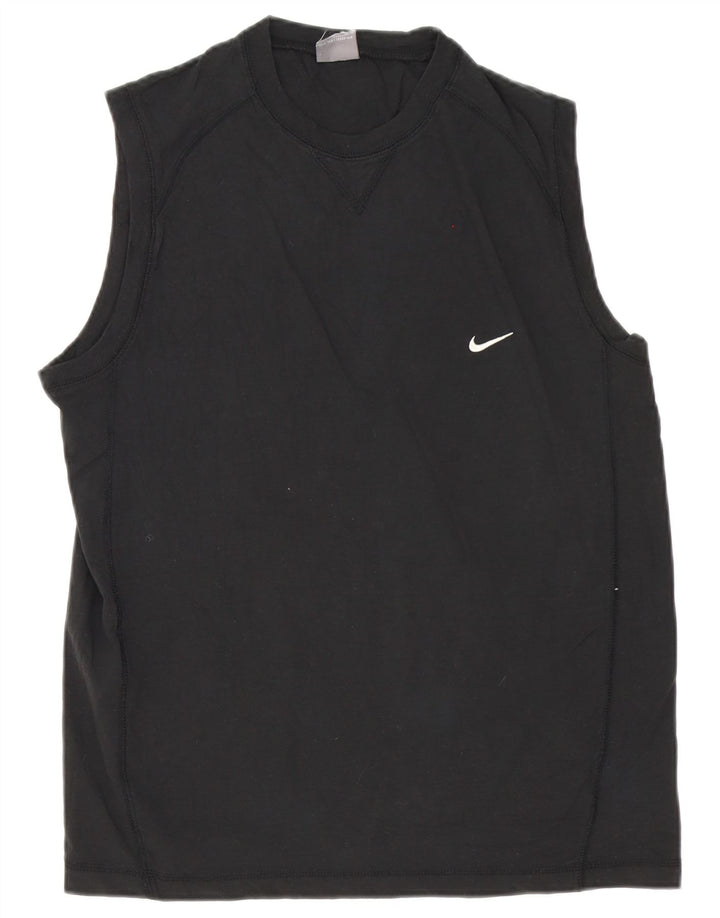 Мужская футболка Nike из хлопка среднего размера, черная