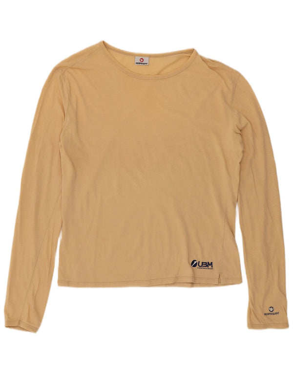 Женский топ с длинным рукавом Murphy & Nye, Великобритания, 18 XL, бежевый хлопок