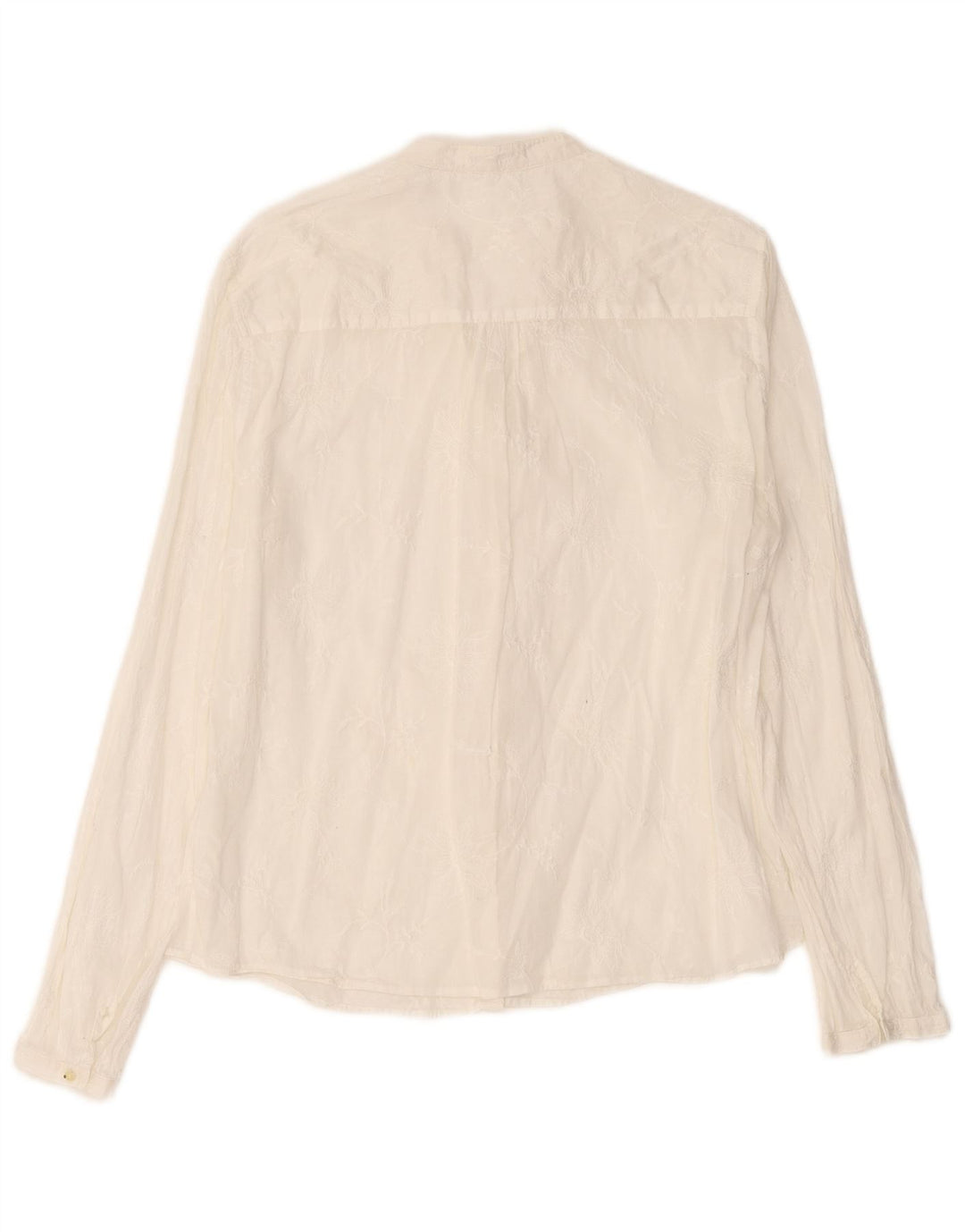 Женская рубашка Massimo Dutti EU 44 XL с белым цветочным принтом