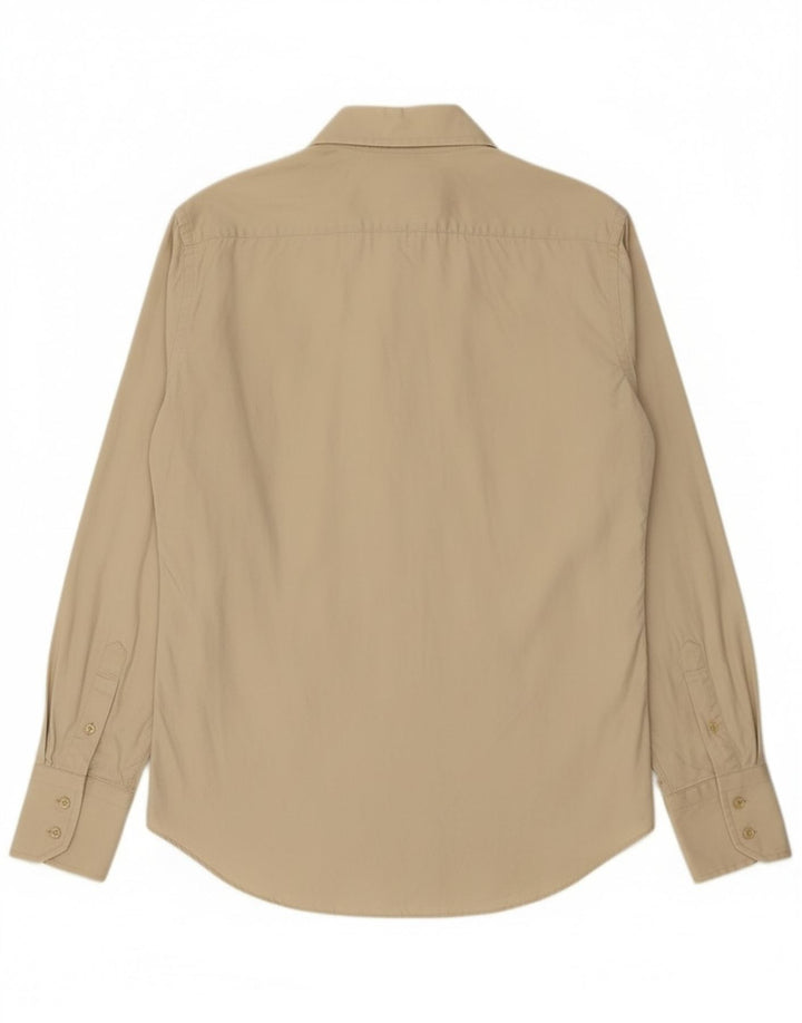 Мужская рубашка Zara XL, бежевый хлопок