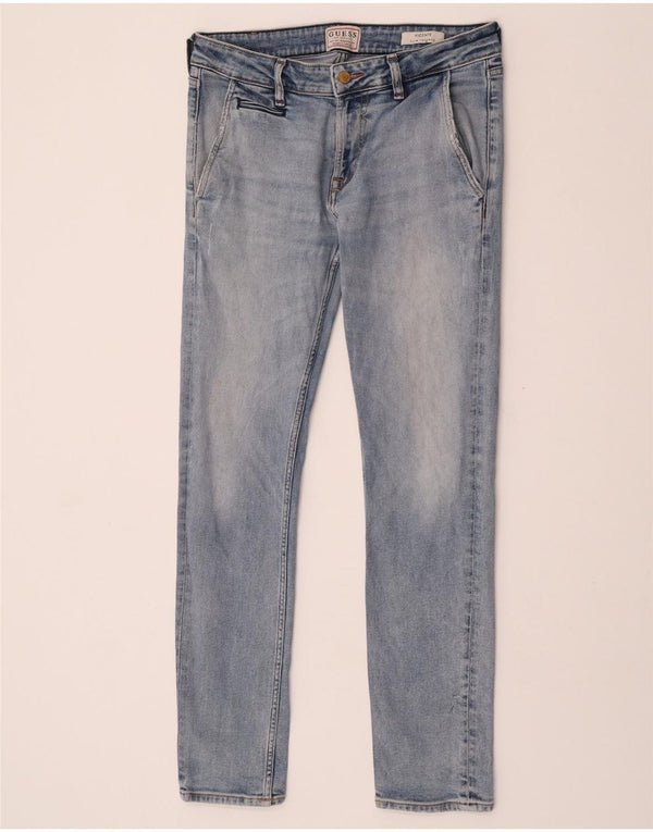 Мужские зауженные зауженные джинсы Guess Vicente W31 L32, синие, хлопок