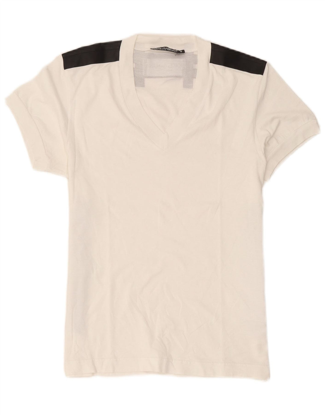 Dolce & Gabbana Женская футболка с рисунком Top IT 44 Medium White Colorblock