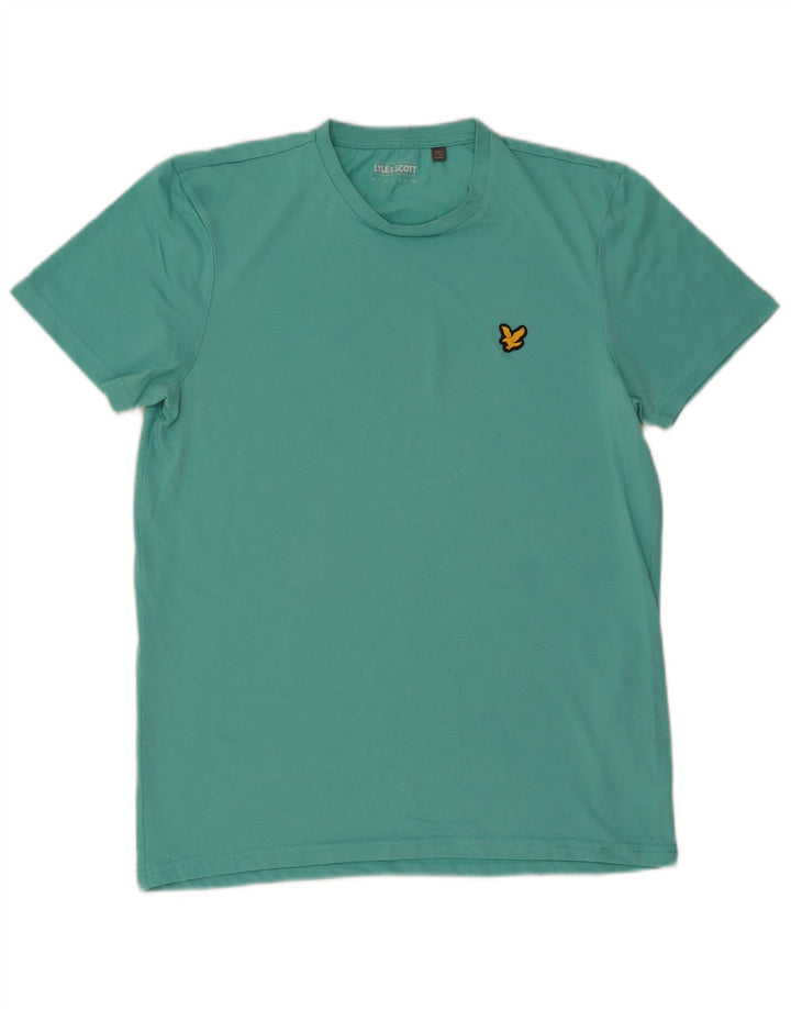 Мужская футболка LYLE & SCOTT, средний бирюзовый хлопок