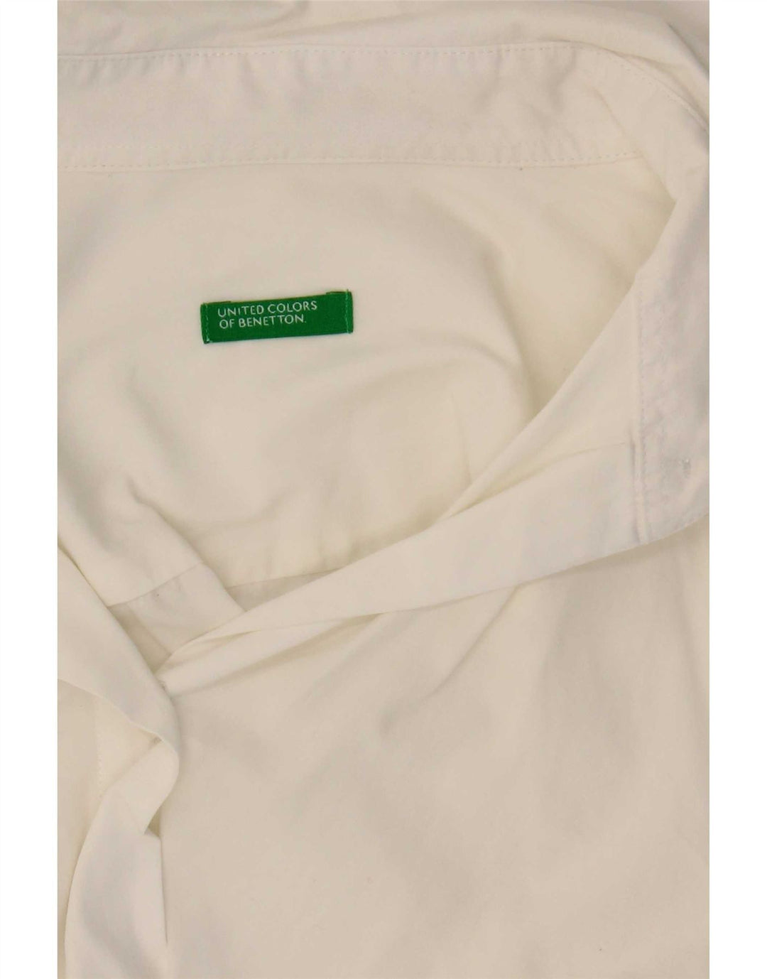 Рубашка женская Benetton UK 12 средняя белая