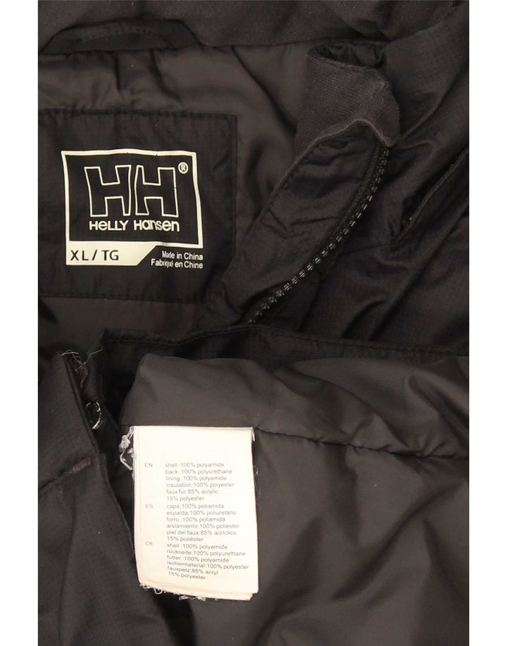 Женская парка Helly Hansen с капюшоном UK 18 XL, черный полиамид