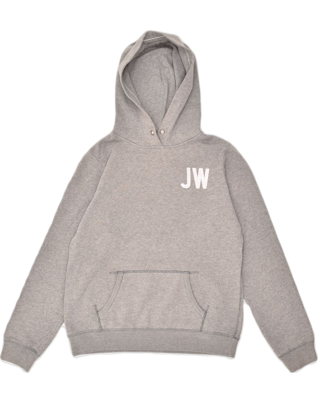 JACK WILLS Womens Graphic Hoodie Jumper UK 14 Large Grey Cotton | Vintage Jack Wills | Thrift | Second-Hand Jack Wills | Used Clothing | Messina Hembry 