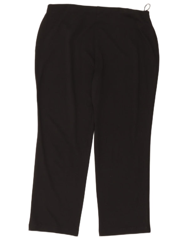 Женские прямые укороченные брюки Marks & Spencer UK 18 XL W38 L26 черные