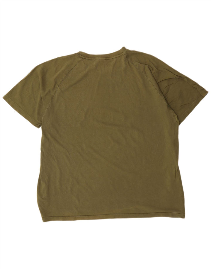 Мужская футболка Adidas Top 2XL Хаки Хлопок