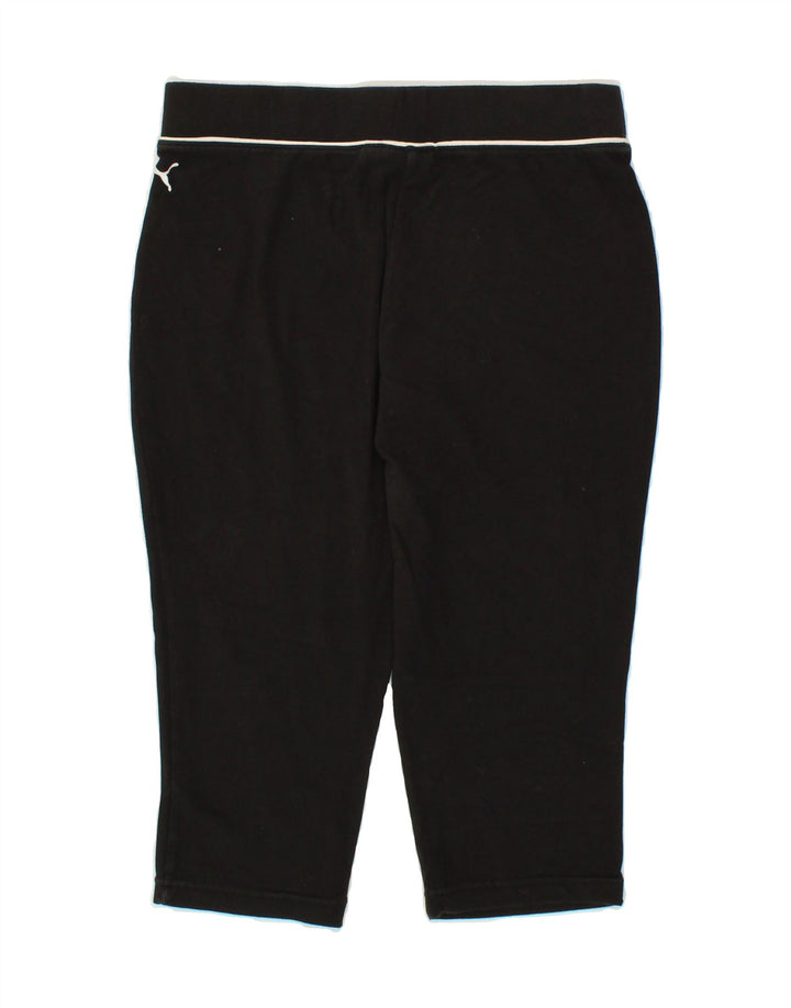 PUMA Womens Capri Leggings UK 10 Small Black Vintage Puma and Second-Hand Puma from Messina Hembry 