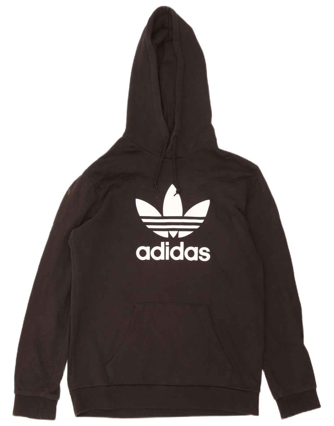 Мужской джемпер с капюшоном Adidas с рисунком, средний черный, хлопок