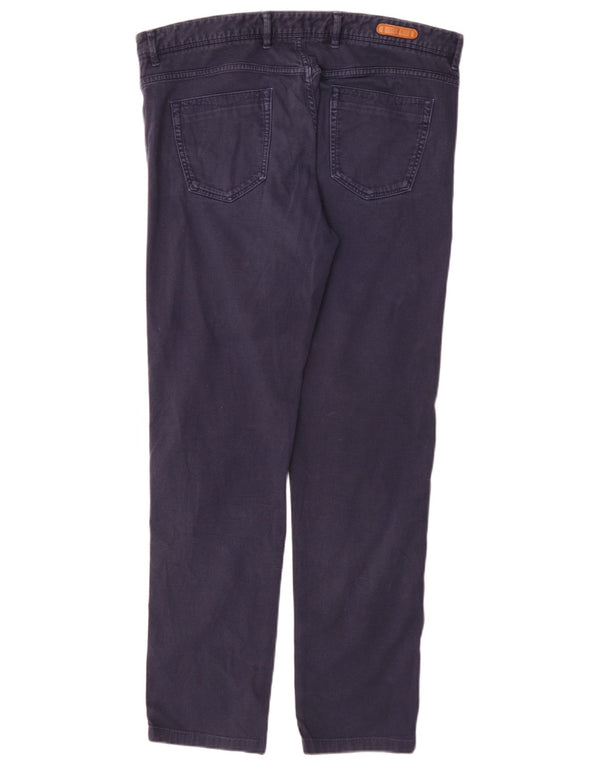 Massimo Dutti Мужские повседневные брюки Slim Fit EU 44 Large W34 L32 Темно-синие