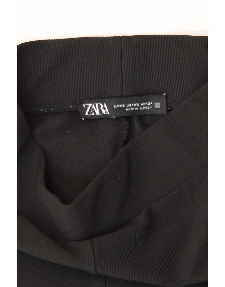 Женские леггинсы-клеш Zara UK 4 XS, черные