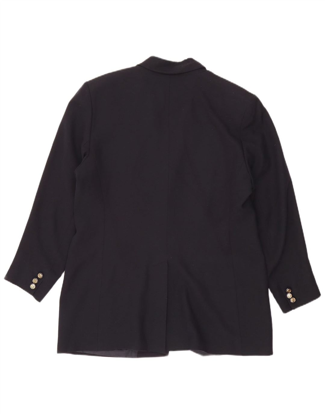 Женский пиджак на двух пуговицах Valentino IT 50 XL Темно-синий из вискозы