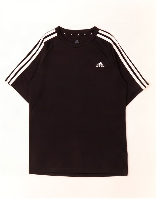 Футболка Adidas для мальчиков Aeroready, топ 13-14 лет, черный полиэстер