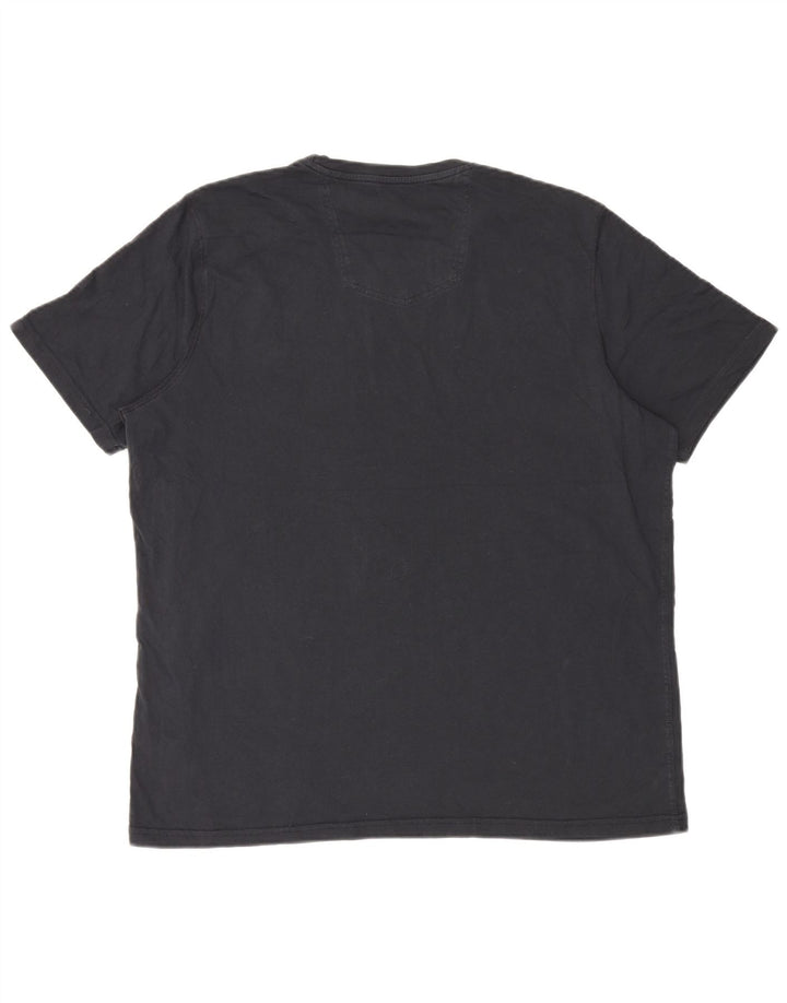 Мужская футболка Fat Face Top 2XL, черный хлопок