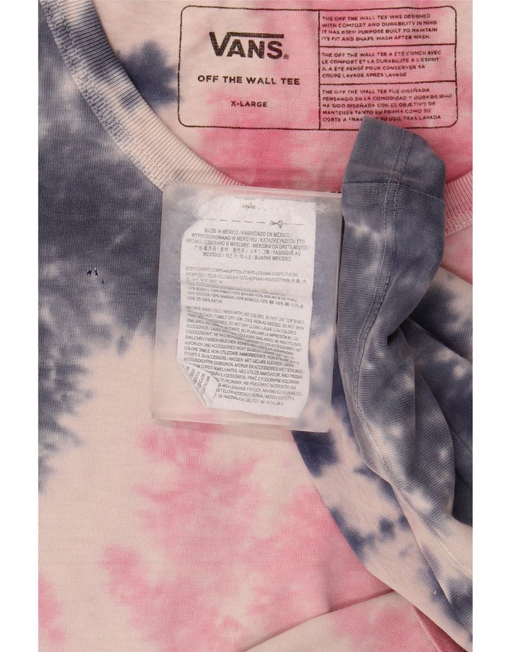 Мужская футболка VANS Top XL Pink Tie Dye Cotton