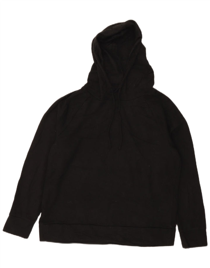 Женский джемпер свободного кроя с капюшоном Eddie Bauer UK 14, средний черный, полиэстер