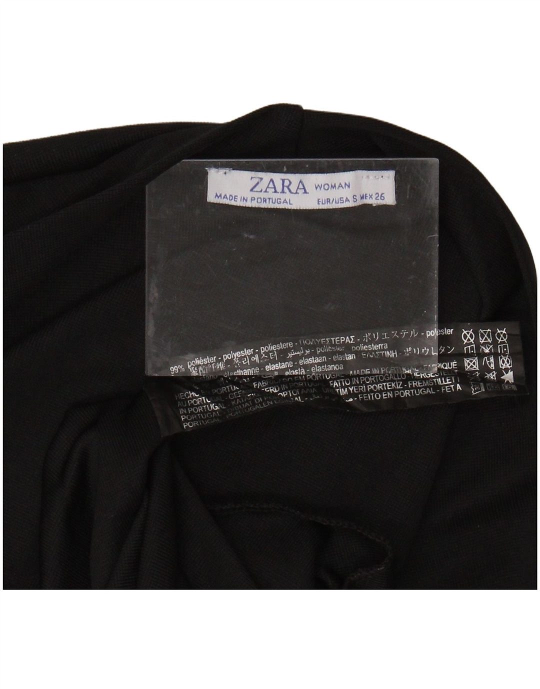 Женское боди с длинными рукавами ZARA UK 8, маленький черный полиэстер