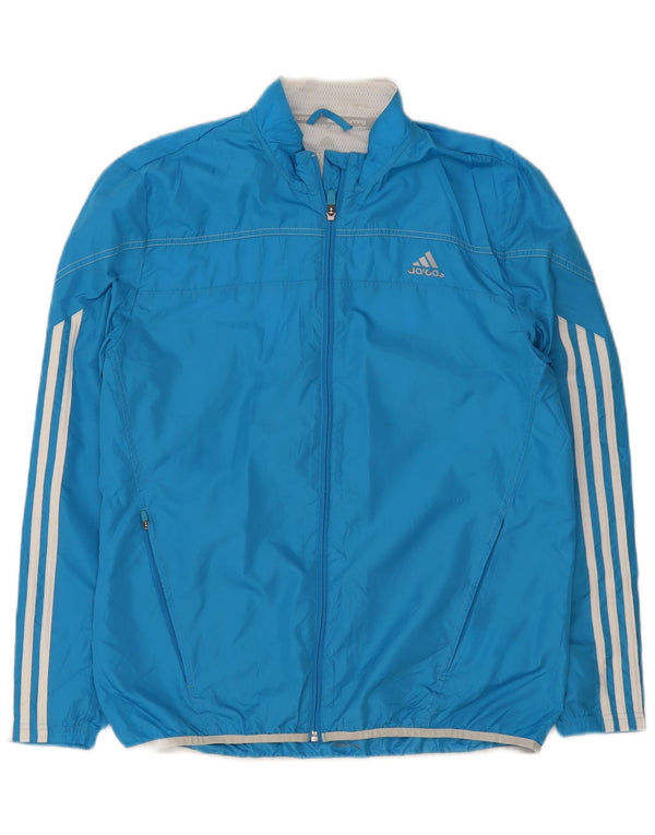 Мужской спортивный костюм Adidas, верхняя куртка, средний синий полиэстер
