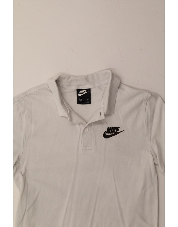 NIKE Mens Polo Shirt Small White Cotton Vintage Nike and Second-Hand Nike from Messina Hembry 