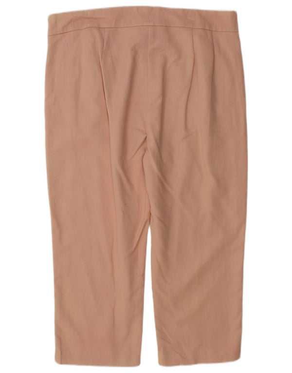 Женские прямые брюки чинос Marks & Spencer UK 14, большие W34 L21, розовые