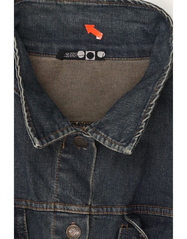 VINTAGE Womens Denim Jacket IT 44 Medium Blue Cotton Vintage Vintage and Second-Hand Vintage from Messina Hembry 