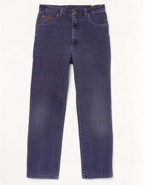 Мужские прямые вельветовые брюки Wrangler Texas W32 L32, темно-синий, хлопок