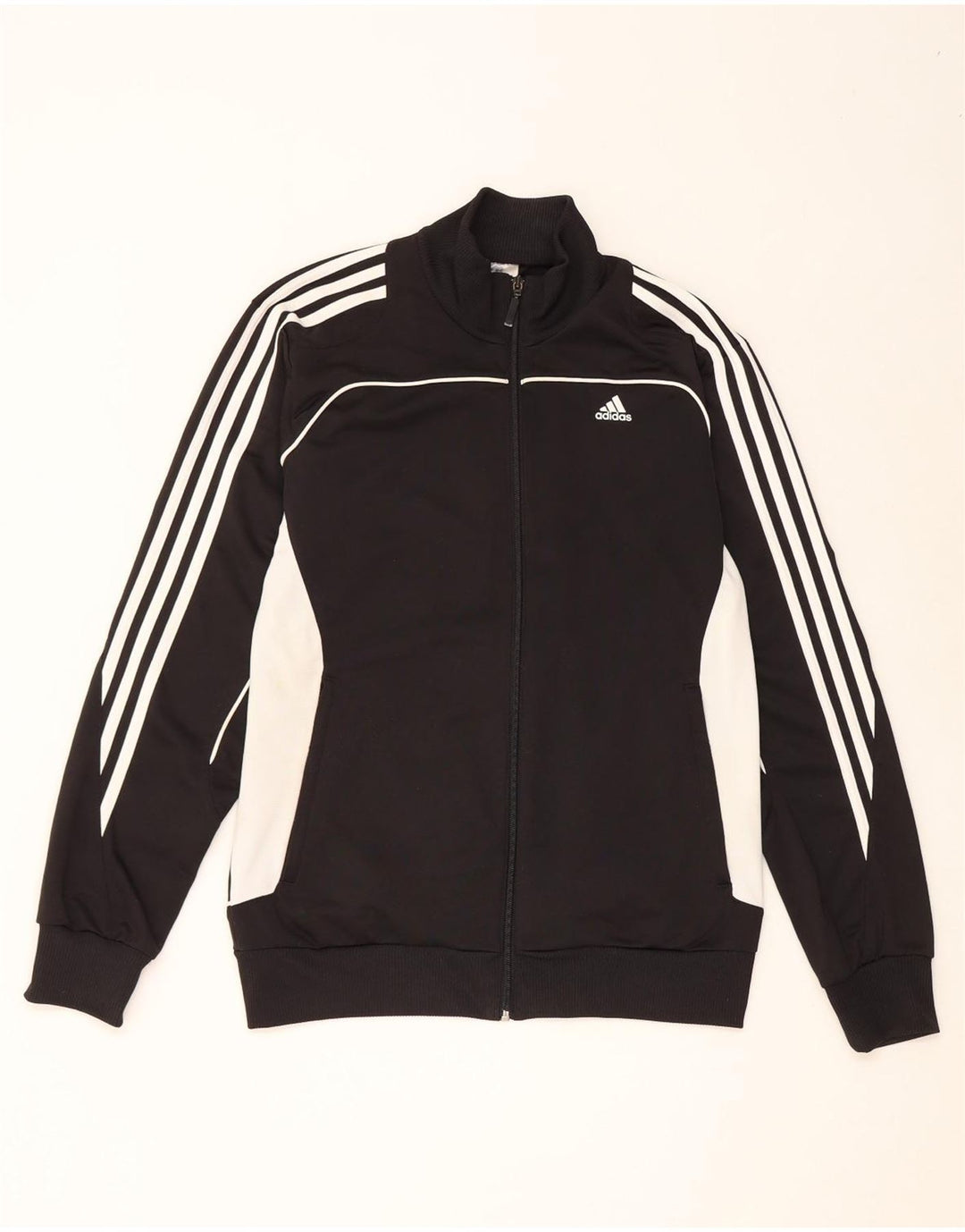 Мужская спортивная куртка Adidas UK 40/42, средний черный, цветной блок