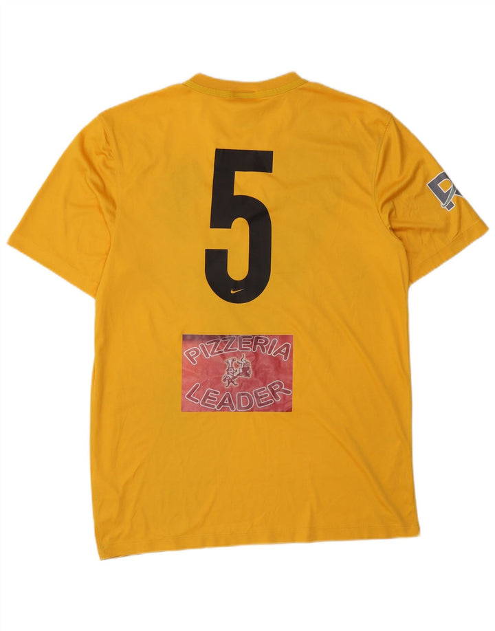 Мужская футболка Nike Dri Fit с графическим рисунком, средний желтый цвет, полиэстер с цветными блоками
