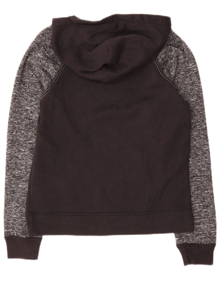 Джемпер с капюшоном ABERCROMBIE & FITCH для мальчиков 13–14 лет, черный полиэстер с крапинками