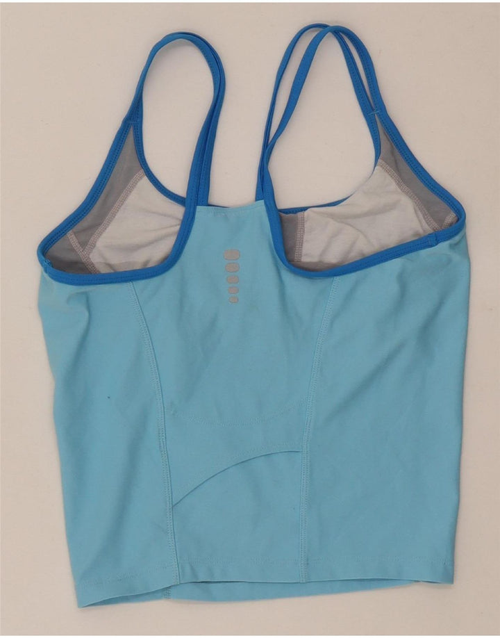 Женский укороченный жилет Nike Dri Fit, США, 4/6, маленький синий, полиэстер с цветными блоками