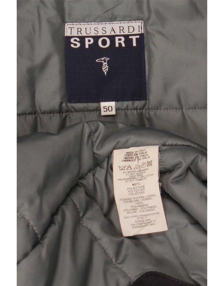 Мужская ветровка Trussardi IT 50, большая черная, полиэстер