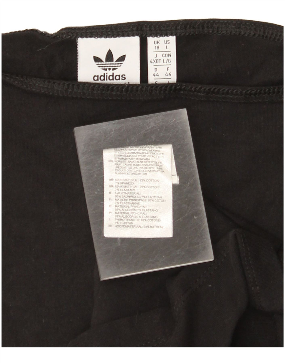 Женское платье с открытыми плечами ADIDAS UK 18 XL, черный хлопок