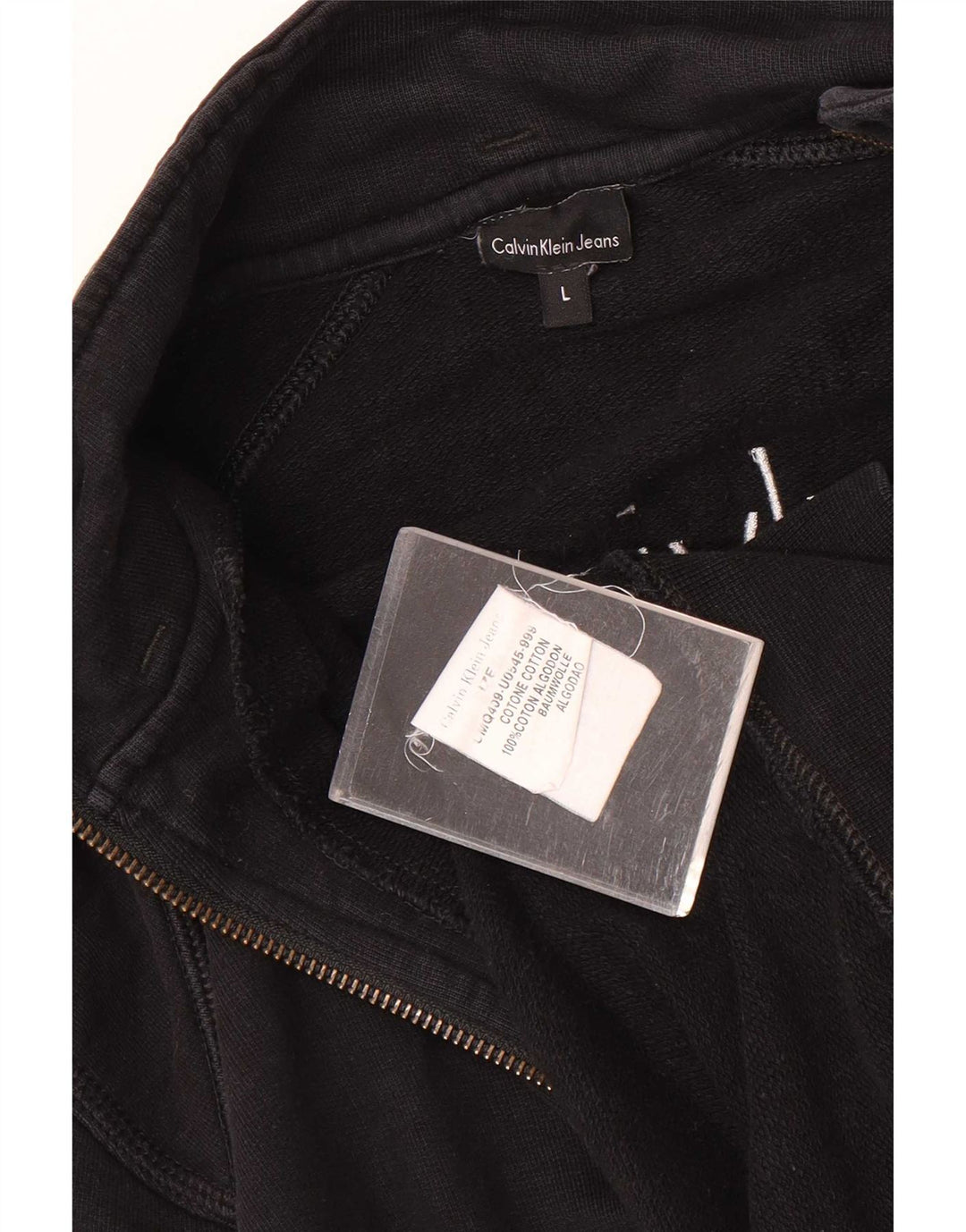 Calvin Klein Jeans Мужская спортивная куртка с графическим рисунком, большая черная куртка