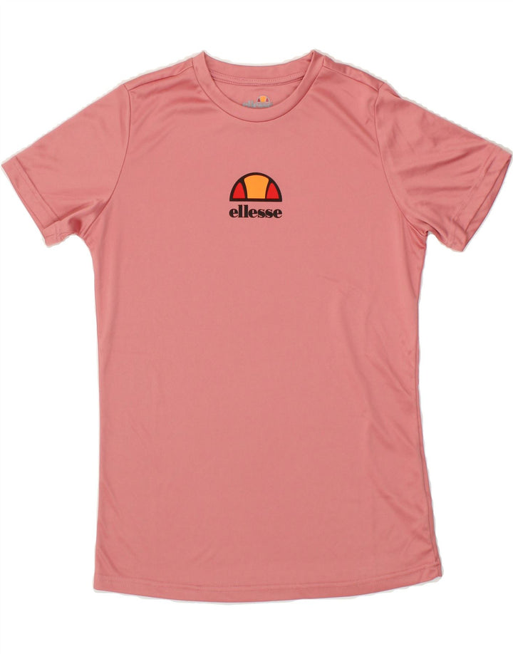 ELLESSE Girls T-Shirt Top 13-14 Years Pink Polyester Vintage Ellesse and Second-Hand Ellesse from Messina Hembry 