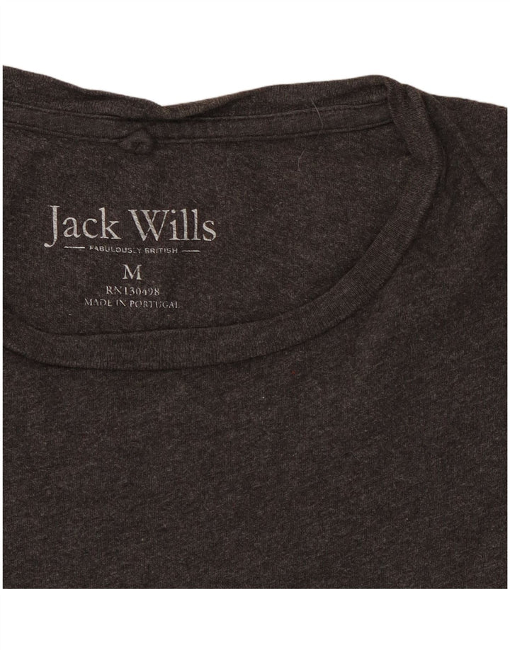Мужская футболка Jack Wills из хлопка среднего серого цвета