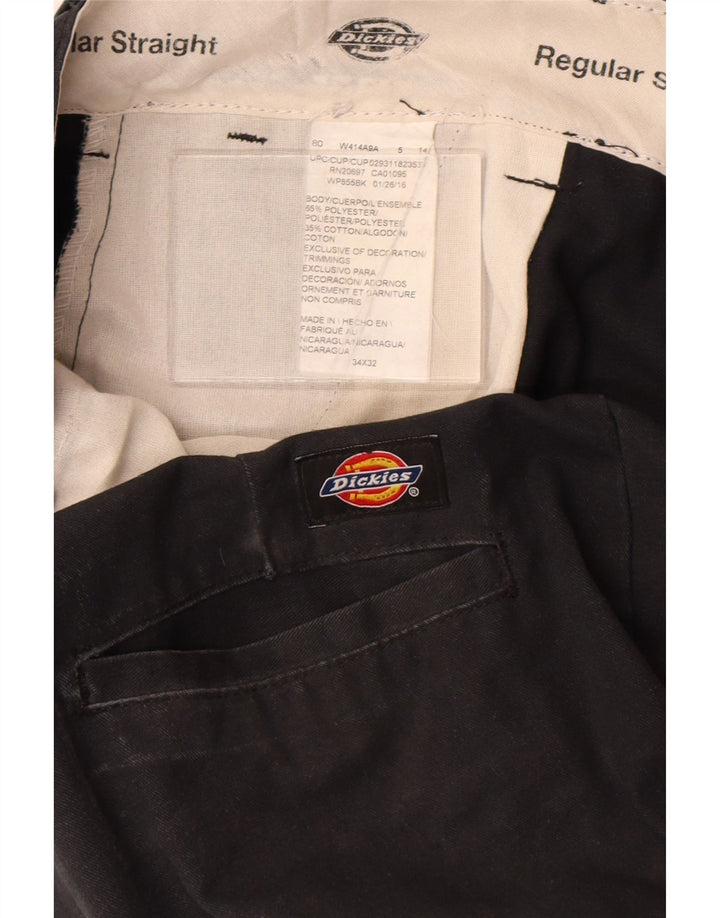 Мужские прямые брюки-карго Dickies стандартного кроя W34 L32, черный полиэстер
