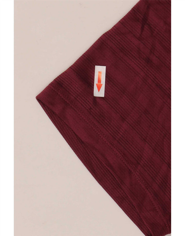 Мужская футболка Nike Dri Fit из полиэстера в большую бордовую полоску