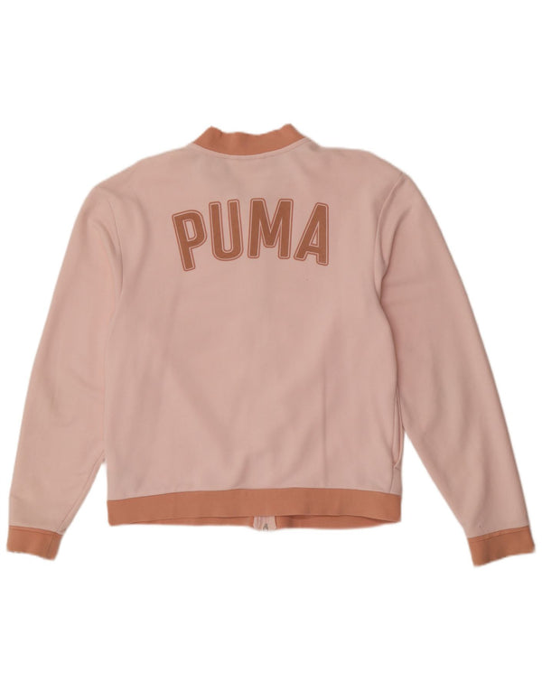 Женский спортивный костюм Puma с графическим рисунком UK 12, средний розовый цвет с цветными блоками