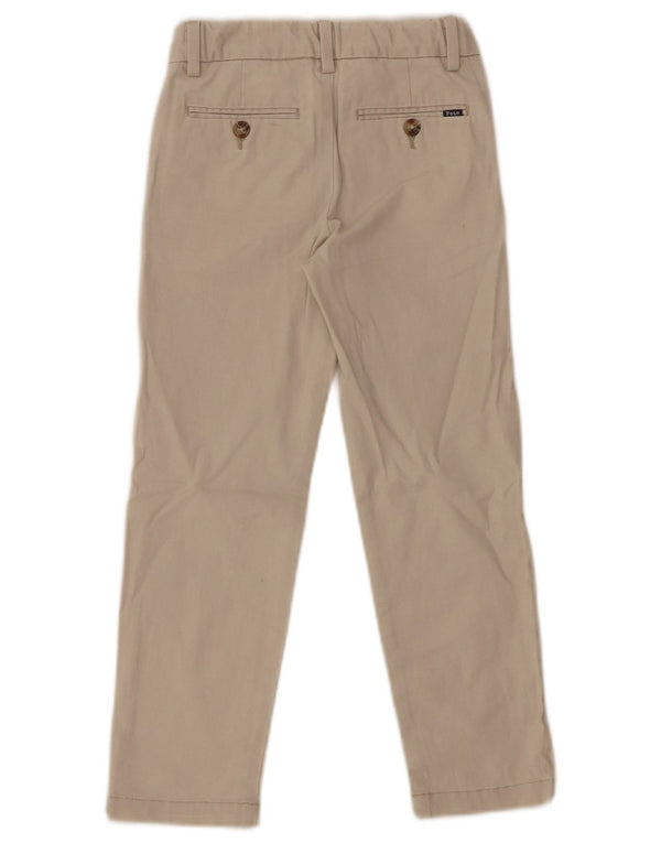 POLO RALPH LAUREN Boys Straight Chino Trousers 4-5 Years W22 L19 Beige