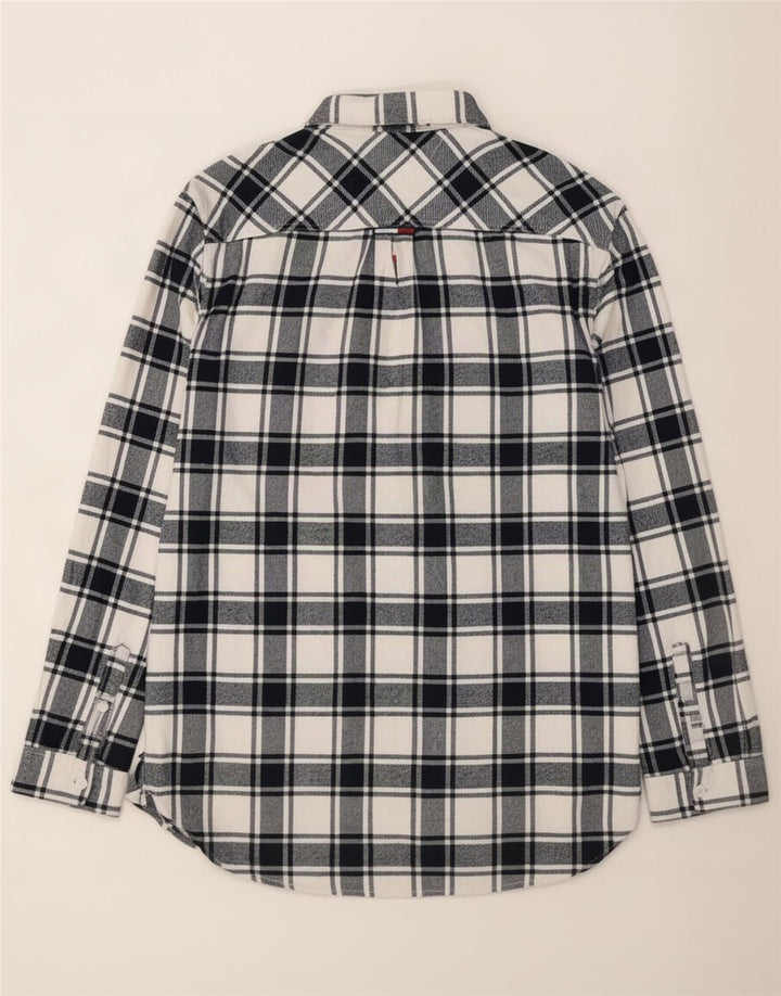 Мужская фланелевая рубашка обычного кроя Tommy Hilfiger, темно-синяя клетка, хлопок, большой размер