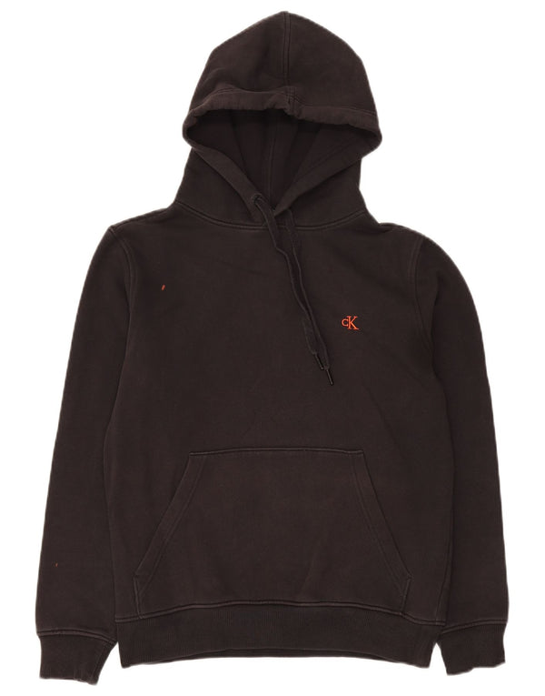 Мужской джемпер с капюшоном Calvin Klein Jeans, маленький черный, хлопковый