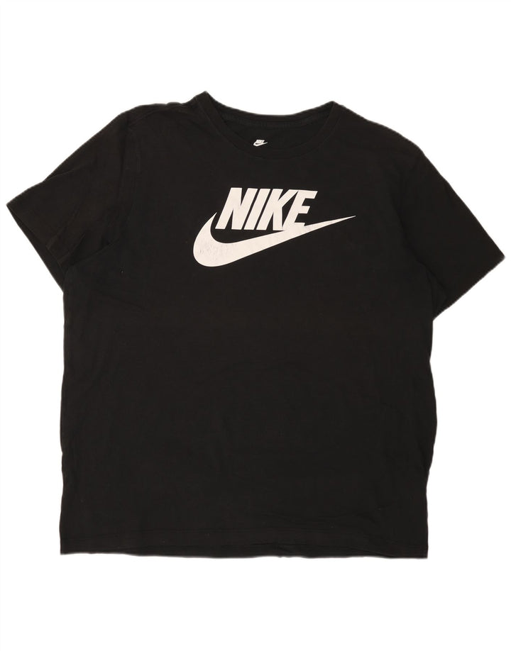 Мужская футболка с рисунком Nike Top XL, черный хлопок