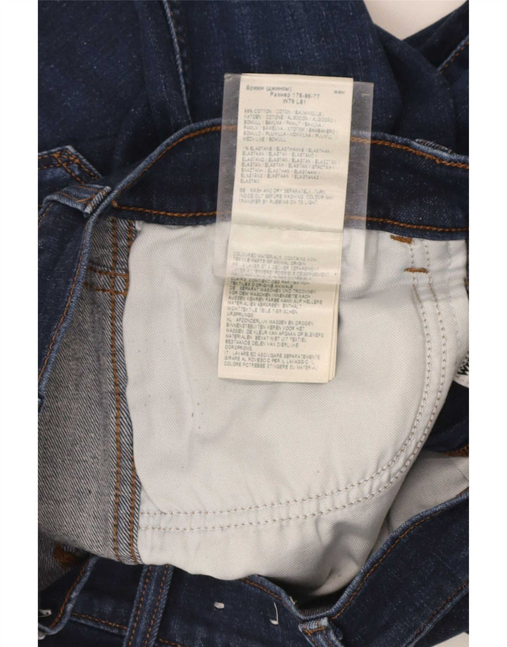 Мужские узкие джинсы Wrangler W31 L32, темно-синий хлопок