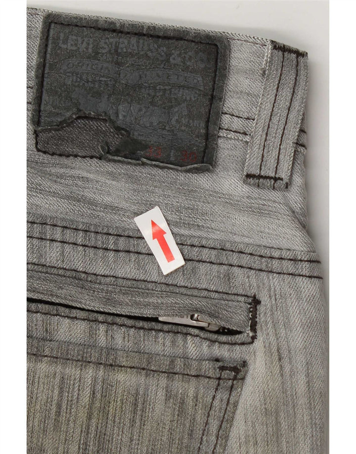 Мужские джинсы Levi's Slim 511 W33 L30, серый хлопок с крапинками
