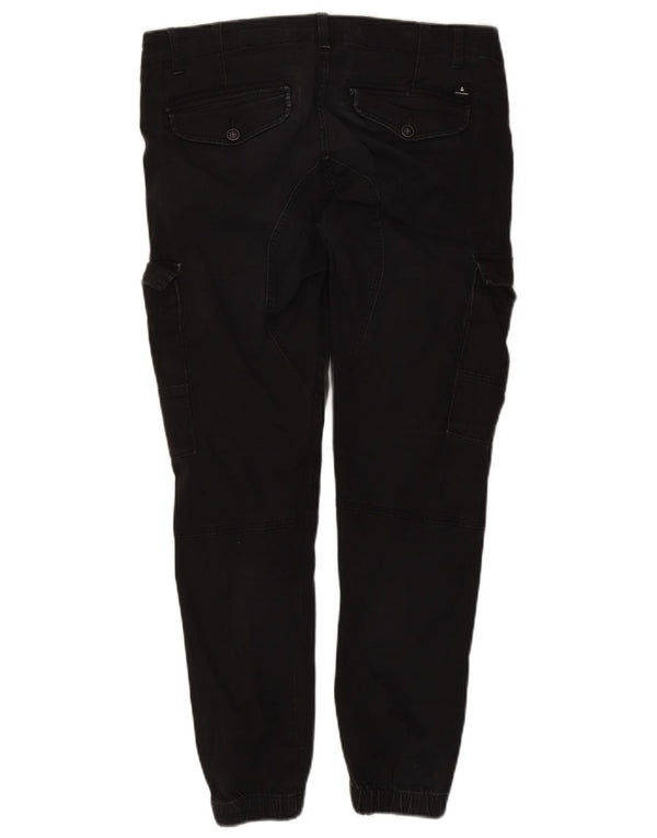 Мужские брюки-карго Jack & Jones W34 L29, черный хлопок