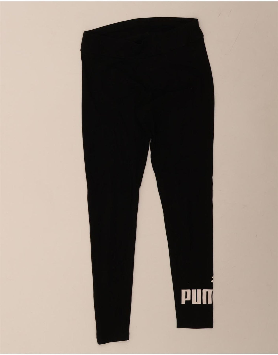 Женские леггинсы с рисунком PUMA UK 12, средний черный хлопок, черный